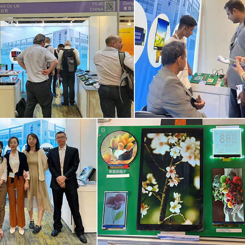 CNK Electronics presenta schermi di piccole e medie dimensioni alla fiera dei componenti elettronici delle risorse globali di Hong Kong