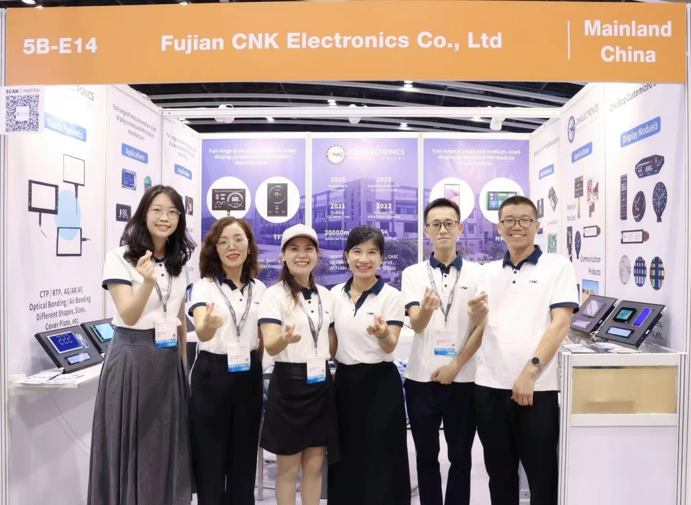 I prodotti di display CNK sono stati svelati con successo nella mostra di Hong Kong Exhibition del 2024 Electronic Components and Production Technology